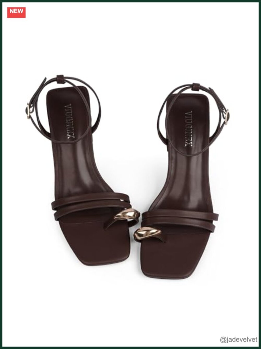 Square Open Toe 2.75-in Block Chunky Heels Strappy Sandals Ankle Strap Thong - Picture 5 of 6